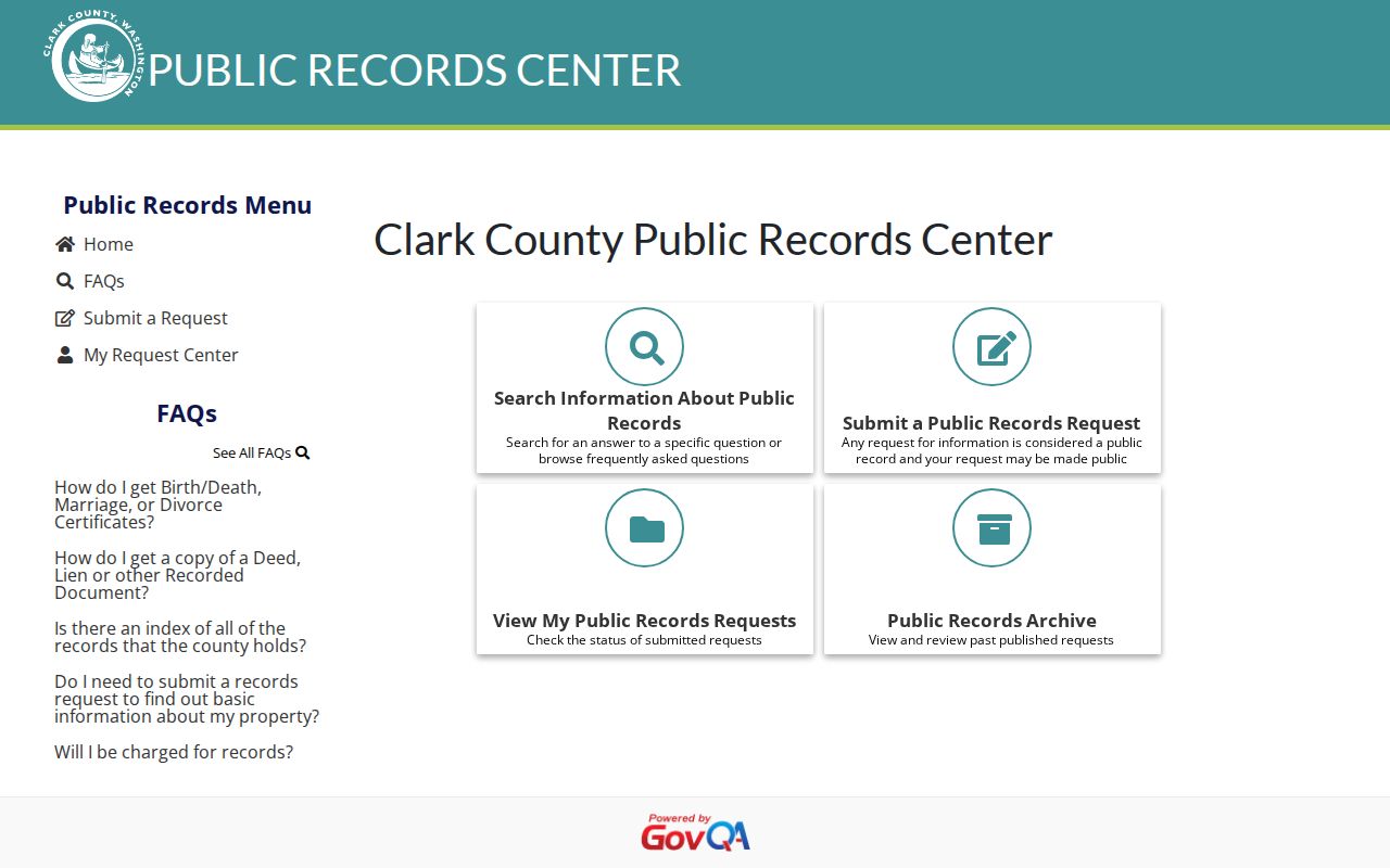Five Corners people search public records request portal